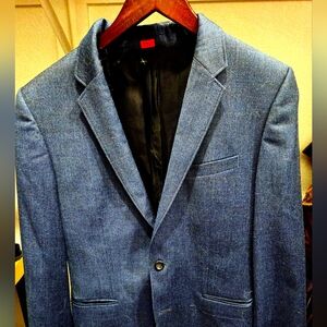 Hugo by Hugo Boss Men's 40L Two Button Blue Suit Jacket Blazer